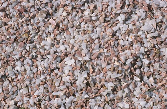 Aggregate mix ready to be sieved using sieve shakers
